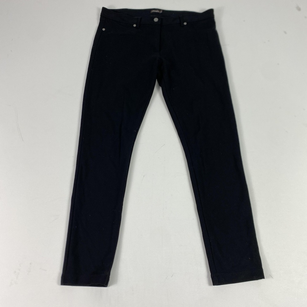 J McLaughlin Pants Womens 10 Black Ankle Skinny Jegging Stretch Zip Pockets